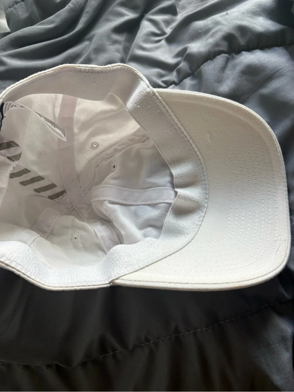 Nike Kids Cream Cap with Purple Script Logo